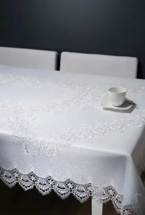 Obrus Gipiura 088_Biały 140x280