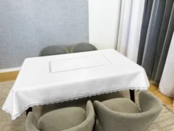 Obrus Plamoodporny 140 x 220 Z Gipiurą 2100 Biel