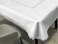 Obrus Plamoodporny 140 x 220 Z Gipiurą 2100 Biel