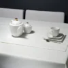 Obrus Plamoodporny z Mereżką 240_Biały 130x160