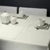 Obrus Plamoodporny z Mereżką 240_Kremowy 140x220