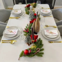 Obrus 140x400 Plamoodporny Klasyczny Elegant Krem