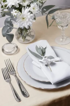 Obrus 110x160 Plamoodporny Klasyczny Elegant Krem