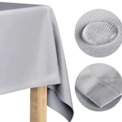 Obrus 140x240 Plamoodporny Klasyczny Elegant Szary