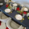 Obrus 110x160 Plamoodporny Klasyczny Elegant Czerń