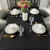 Obrus 120x240 Plamoodporny Klasyczny Elegant Czerń