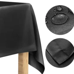 Obrus 140x180 Plamoodporny Klasyczny Elegant Czerń