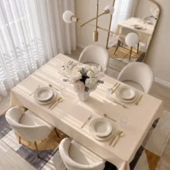 Obrus 140x200 Plamoodporny Surbo Śmietanka