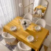 Obrus 130x180 Plamoodporny Surbo Musztarda