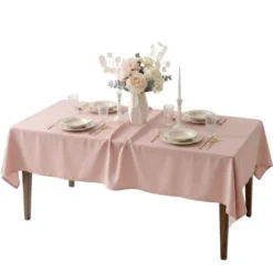 Obrus 140x260 Plamoodporny Surbo Pudrowy Róż