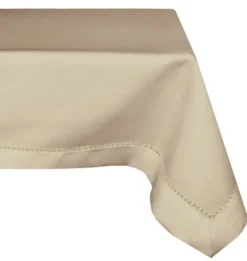 Obrus 140 x 350 Plamoodporny z Mereżką wz. 240_Beż
