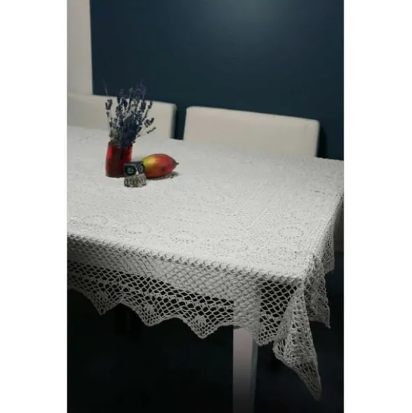 Obrus 85 x 85 Szydełkowy wz. 021 Krem