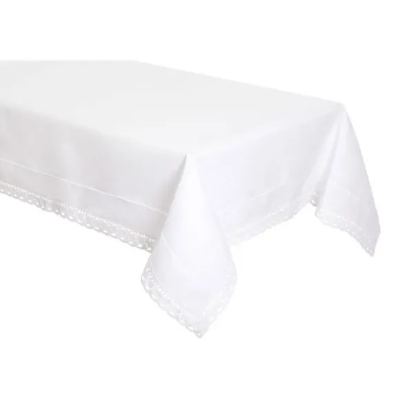 Obrus 140 x 300 z Mereżką wz. 050 Biały