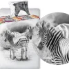 Pościel Młodzieżowa Bawełniana 367 Zebra 140x200NP 2 części 70x90