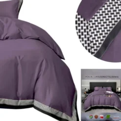 Pościel 140 x 200 2cz Jednolita z Falbaną Naomi 04