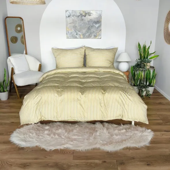 Pościel 220 x 200 3cz Mikrofibra w Pasy Eusebia Home 11