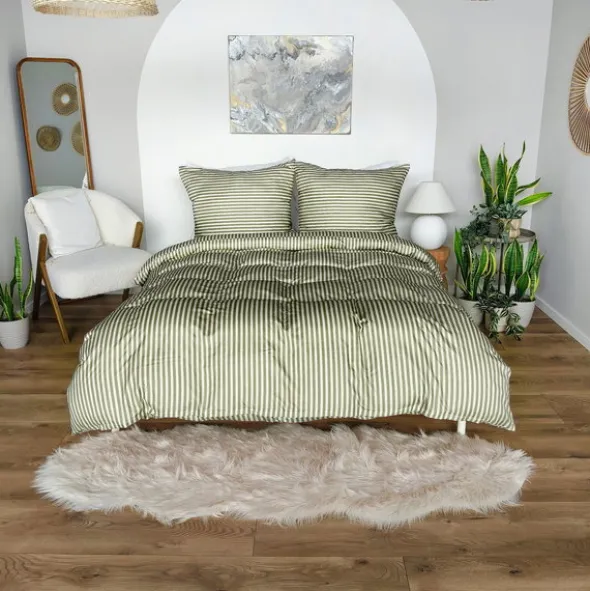Pościel 140 x 200 2cz Mikrofibra w Pasy Eusebia Home 15