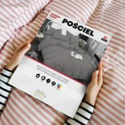 Pościel 220 x 200 3cz Mikrofibra w Pasy Eusebia Home 10