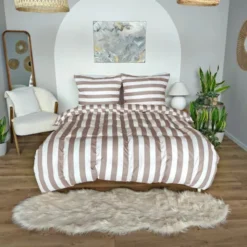 Pościel 140 x 200 2cz Mikrofibra w Pasy Eusebia Home 06