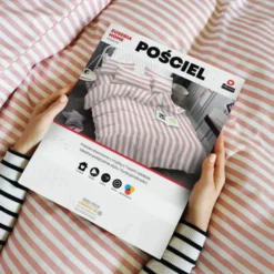 Pościel 220 x 200 3cz Mikrofibra w Pasy Eusebia Home 05