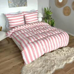 Pościel 220 x 200 3cz Mikrofibra w Pasy Eusebia Home 05