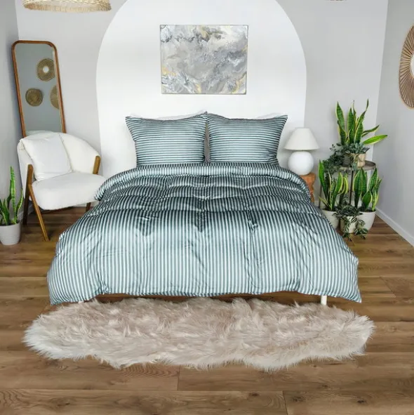 Pościel 140 x 200 2cz Mikrofibra w Pasy Eusebia Home 14