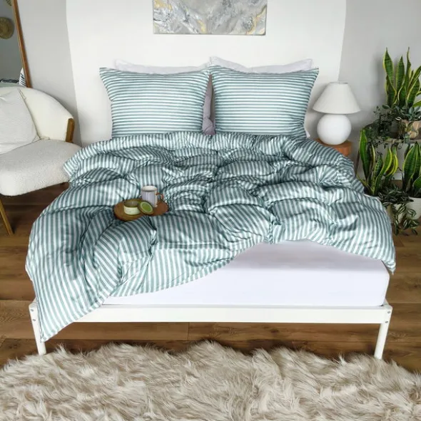 Pościel 140 x 200 2cz Mikrofibra w Pasy Eusebia Home 14