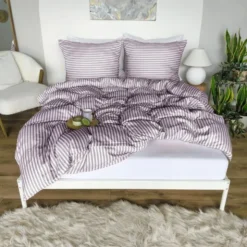 Pościel 140 x 200 2cz Mikrofibra w Pasy Eusebia Home 02