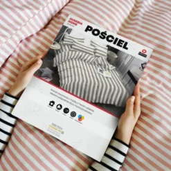 Pościel 160 x 200 3cz Mikrofibra w Pasy Eusebia Home 06