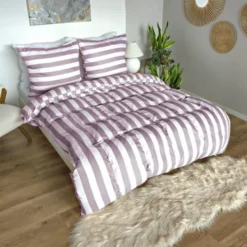 Pościel 160 x 200 3cz Mikrofibra w Pasy Eusebia Home 09