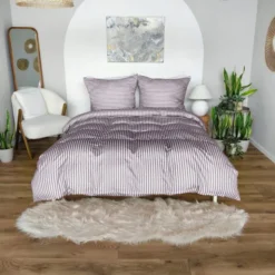 Pościel 160 x 200 3cz Mikrofibra w Pasy Eusebia Home 02
