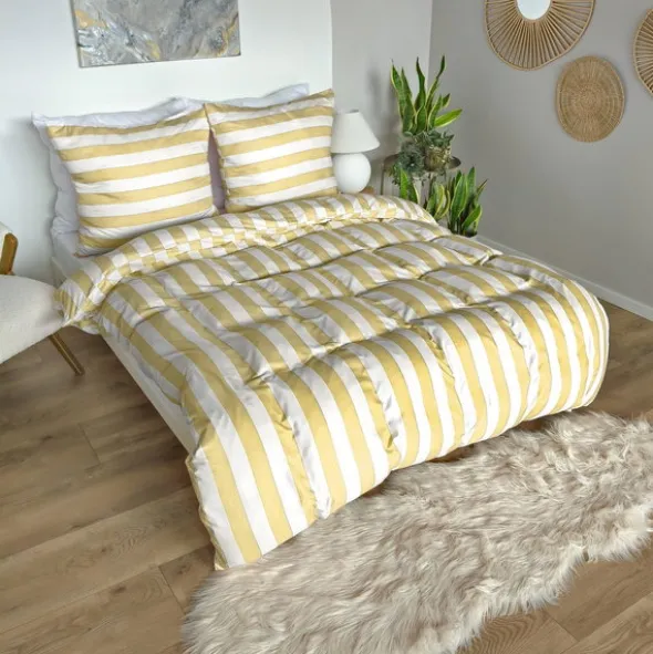 Pościel 220 x 200 3cz Mikrofibra w Pasy Eusebia Home 04
