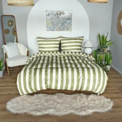 Pościel 220 x 200 3cz Mikrofibra w Pasy Eusebia Home 08