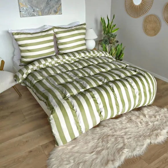Pościel 220 x 200 3cz Mikrofibra w Pasy Eusebia Home 08