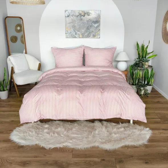 Pościel 220 x 200 3cz Mikrofibra w Pasy Eusebia Home 12