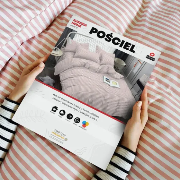 Pościel 220 x 200 3cz Mikrofibra w Pasy Eusebia Home 12