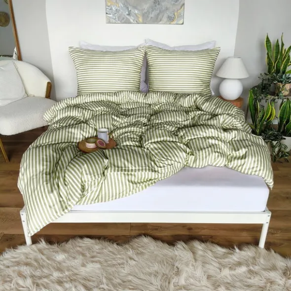 Pościel 220 x 200 3cz Mikrofibra w Pasy Eusebia Home 15