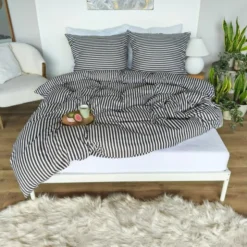 Pościel 140 x 200 2cz Mikrofibra w Pasy Eusebia Home 10