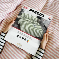 Pościel 140 x 200 2cz Mikrofibra w Pasy Eusebia Home 08