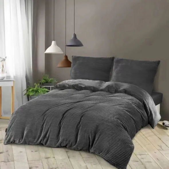 Pościel 200 x 220 3cz Mikrofibr Miś Pasy Ayse 2256