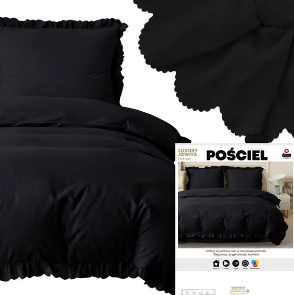 Pościel 220 x 200 3cz z Falbaną Luxury Jowita 01