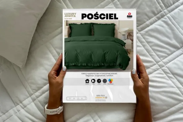 Pościel 220 x 200 3cz z Falbaną Luxury Jowita 05
