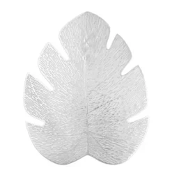 Podkładka 44 x 36 Dekoracyjna Monstera Srebrny