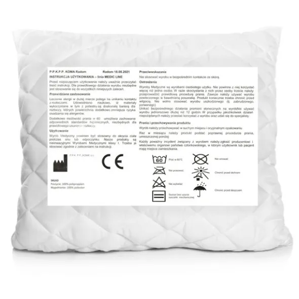Poduszka 40 x 40 Antyalergiczna Medic Line