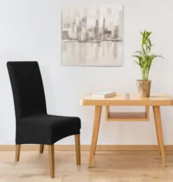 Pokrowiec na Krzesło Gładki 35x55x30 Pokr03 Czarny