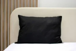 Poszewka Bawełna 50 x 70 Jednolita Ola Czarna Black