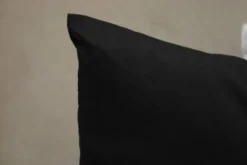 Poszewka Bawełna 50 x 50 Jednolita Ola Czarna Black