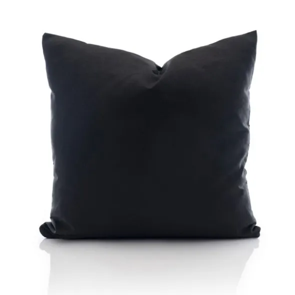 Poszewka Bawełna 50 x 50 Jednolita Ola Czarna Black