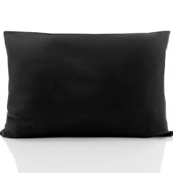 Poszewka Bawełna 40 x 60 Jednolita Ola Czarna Black
