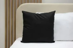 Poszewka Bawełna 70 x 80 Jednolita Ola Czarna Black